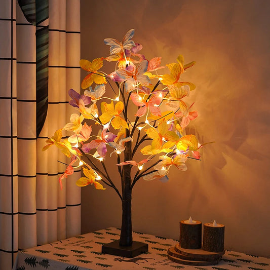 Nordic Glow Tree – Candeão Decorativo LED em Forma de Árvore