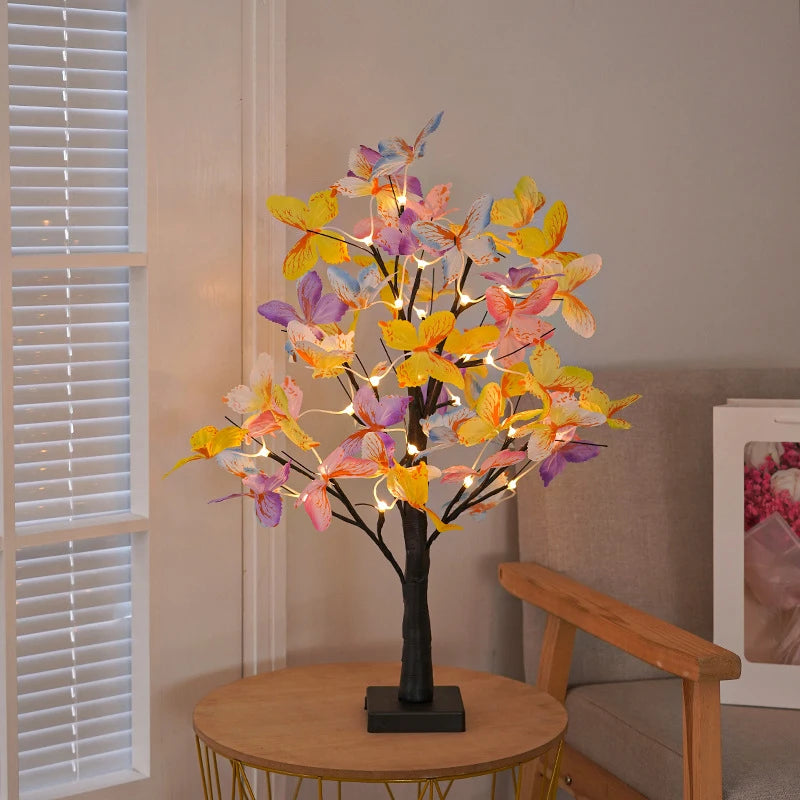 Nordic Glow Tree – Candeão Decorativo LED em Forma de Árvore