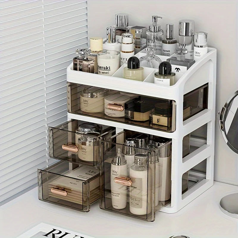 Luxe Vanity Organizer – Organizador de Cosméticos com Gaveta