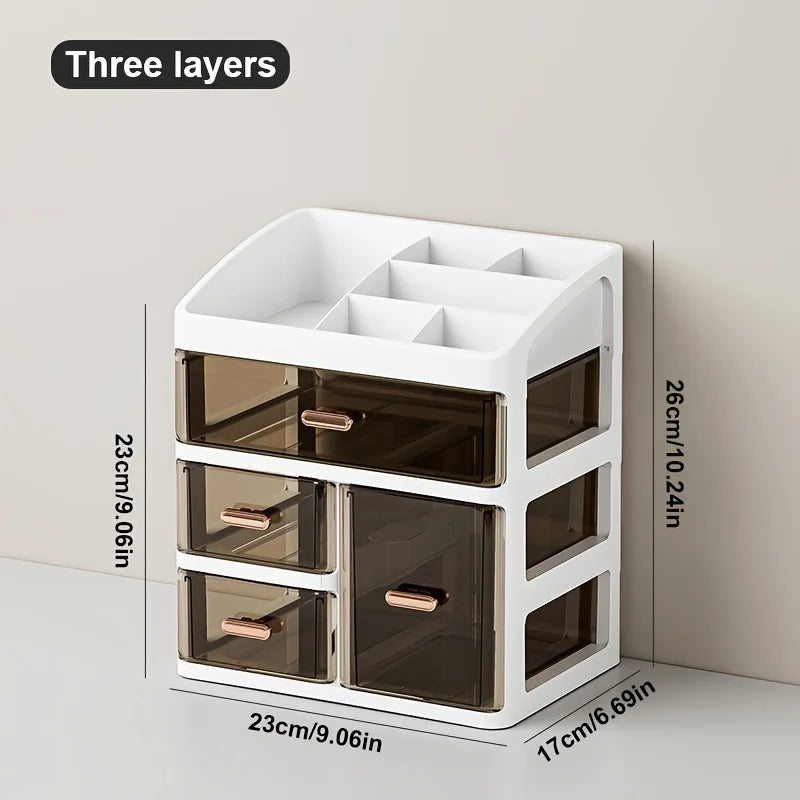 Luxe Vanity Organizer – Organizador de Cosméticos com Gaveta