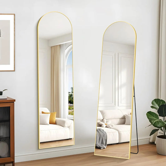 Nordic Full Body Mirror – Espelho de Corpo Inteiro com Moldura em Alumínio
