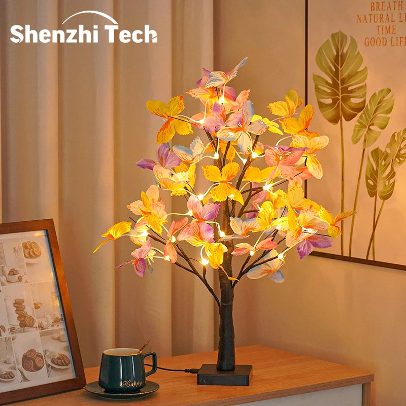 Nordic Glow Tree – Candeão Decorativo LED em Forma de Árvore
