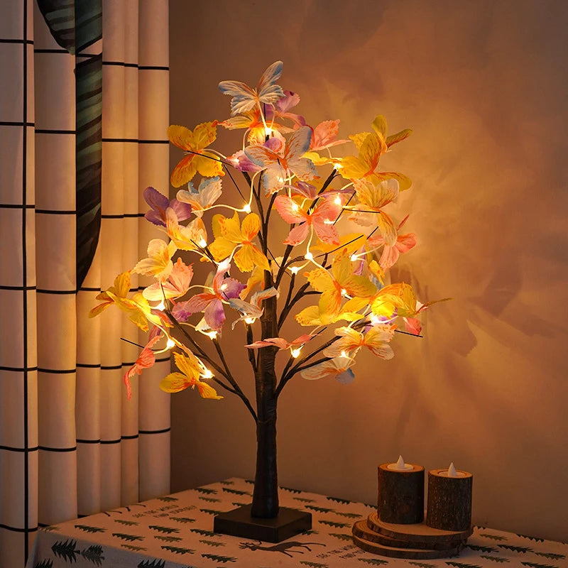 Nordic Glow Tree – Candeão Decorativo LED em Forma de Árvore