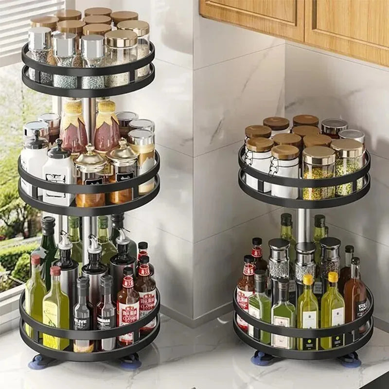 Nordic Spin Organizer – Organizador Girátorio 360° para Especiarias